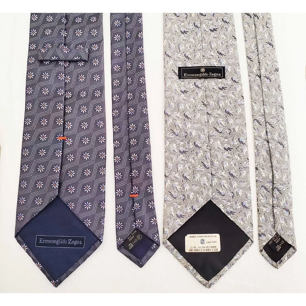 Lot Bundle of 10 Men's Designer Ties Zegna Sulka Isaia Ted Baker Brooks Brothers
